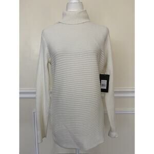 Devotion by Cyrus Women's Horizontal Ribbed Turtleneck Tunic Sweater A003020